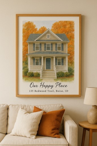 House portrait transformation